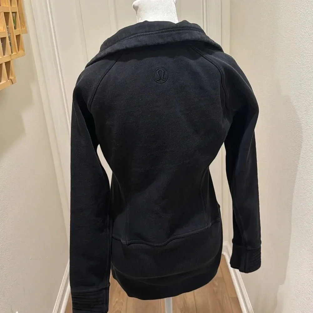 Lululemon black radiant jacket II womens 6 thumbholes full zip - Picture 10 of 16